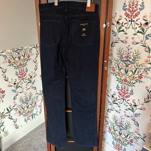 NWT Anine Bing Bennett Jeans Size 30 Midnight Blue - Picture 4 of 6